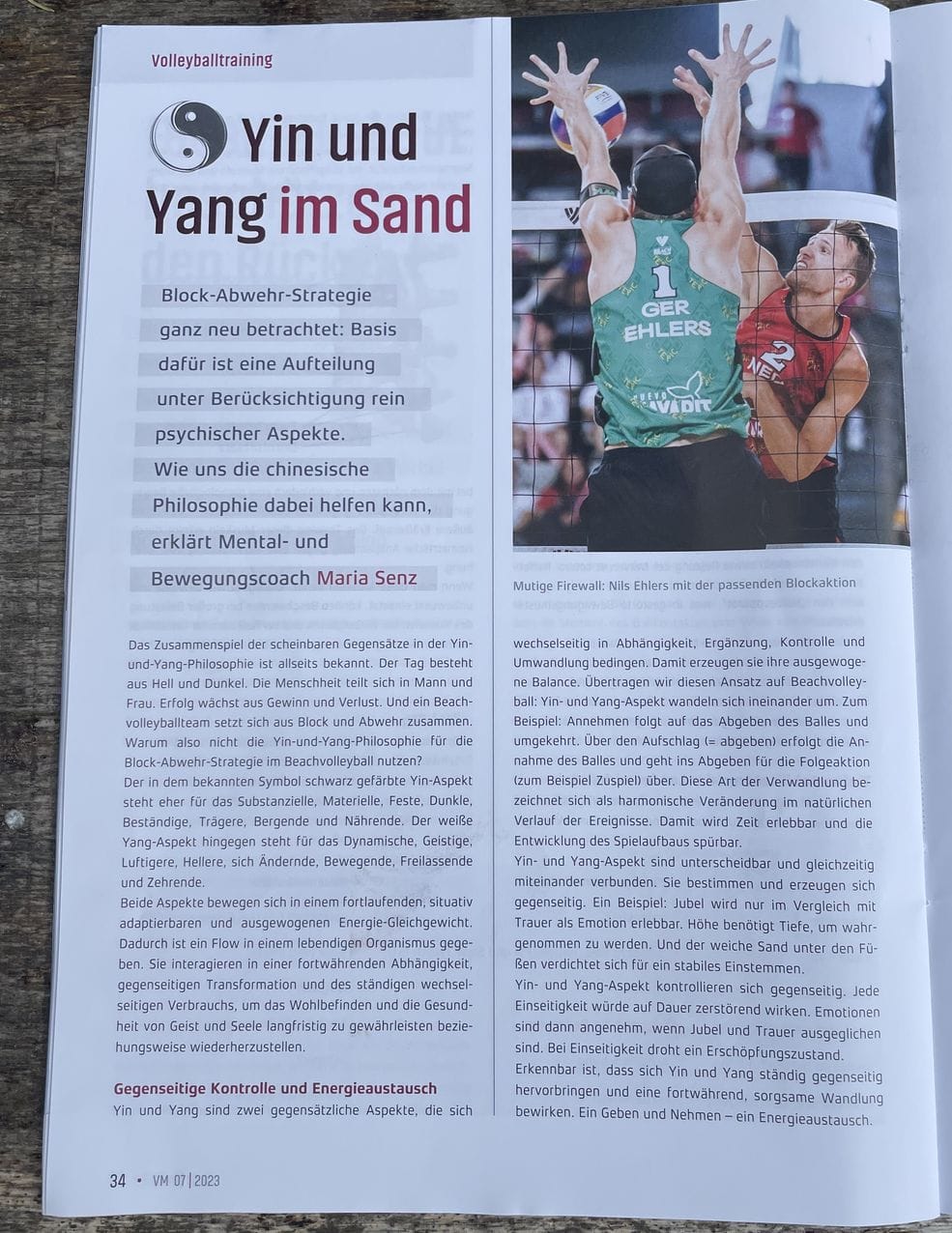 Yin-Yang im Beachvolleyball Senzational Post